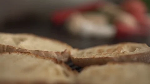 Bread Buns and Meatball HD Stock Footage 88599015