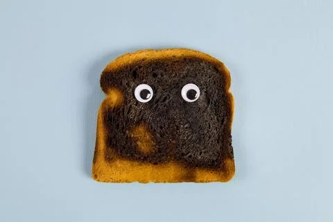 Bread burned Stock Photos