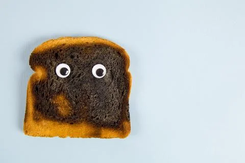 Bread burned Stock Photos