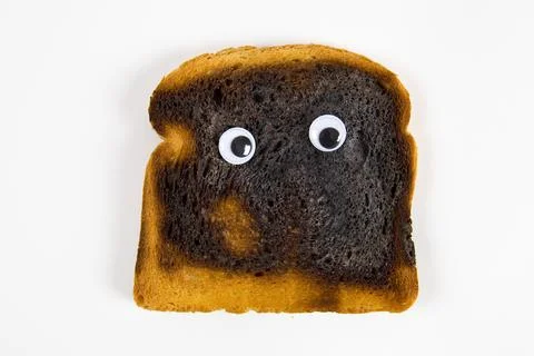 Bread burned Stock Photos