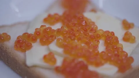 Bread, butter and caviar doesn't sound delicious? 動画素材 169085489