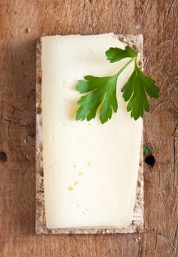 Bread with cheese Stock Photos