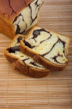 Bread with chocolate Stock Photos