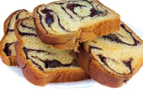 Bread with chocolate Stock Photos