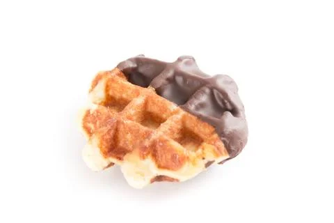 Bread chocolate waffle Stock Photos