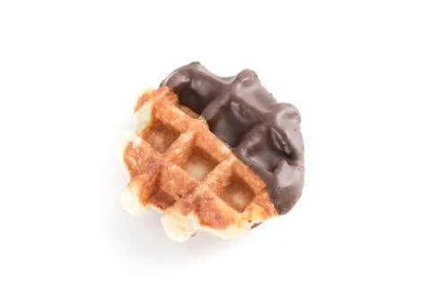 Bread chocolate waffle Stock Photos