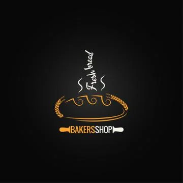 Bread concept design background Stock Illustration