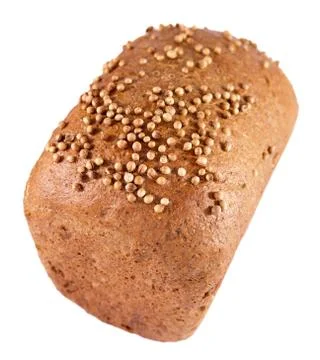 Bread with coriander on its top Stock Photos