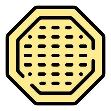 Bread cracker icon vector flat イラスト素材