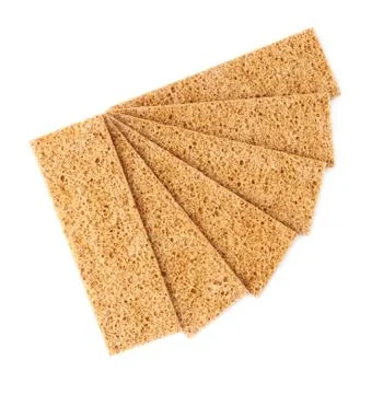 Bread cracker snacks isolated Stock Photos