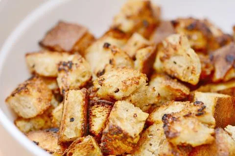 Bread Croutons 스톡 사진