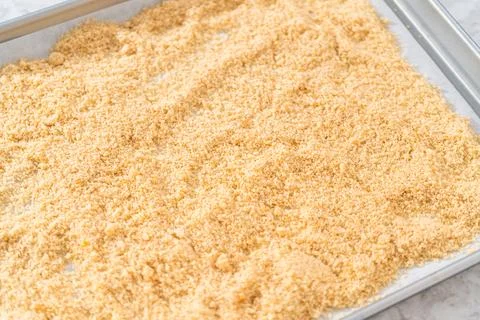 Bread crumbs Foto stock