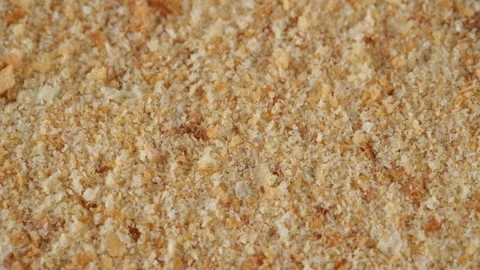 Bread crumbs top view, rotation Stock-Footage 172572393