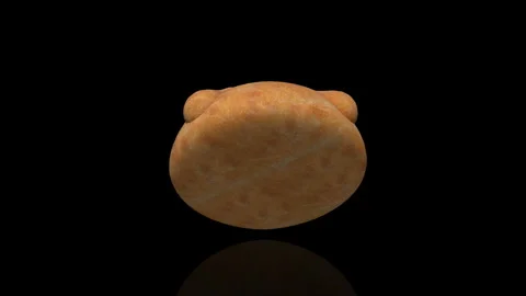 Bread of the Dead turns on itself - loop animation Video stock 251686356