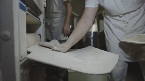 Bread Dough comes out of a Machine Stock Footage 66451654