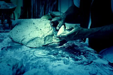 Bread dough Stock Photos