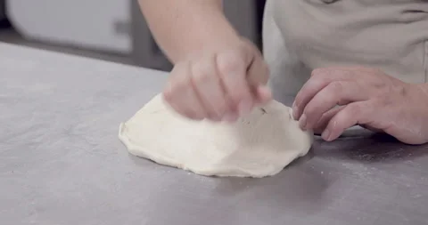 Bread dough in preparation Stock Footage 266064536