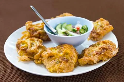 Bread with Egg Fried. Stock Photos