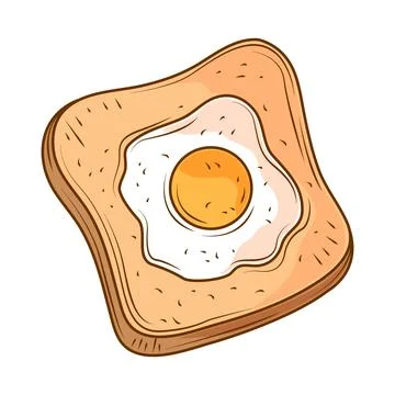 Bread egg icon Stock Illustration