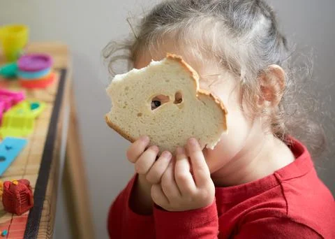 Bread face again 写真素材