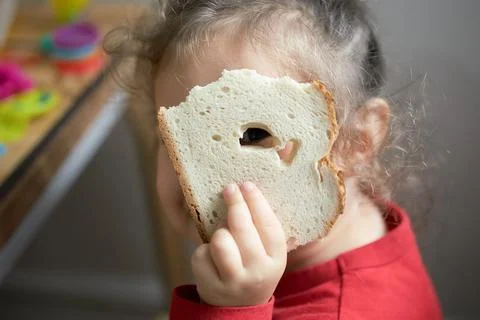 Bread face  Stock Photos