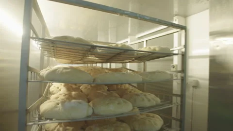 Bread Factory. Bread Preparation. Bakery Bread Factory Stock Footage 150231585