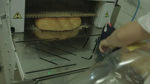 Bread Factory. Bread Preparation. Bakery Bread Factory Stock Footage 150231728