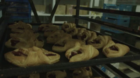 Bread Factory. Bread Preparation. Bakery Bread Factory Stock Footage 150231769