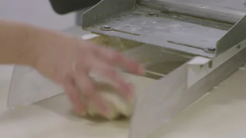Bread Factory. Bread Preparation. Bakery Bread Factory Stock Footage 150232529