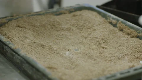 Bread Factory. Bread Preparation. Bakery Bread Factory Vídeo Stock 150232914