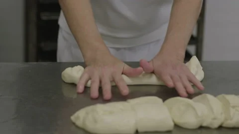 Bread Factory. Bread Preparation. Bakery Bread Factory 스톡 동영상 150233090
