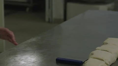 Bread Factory. Bread Preparation. Bakery Bread Factory Stock Footage 150233815