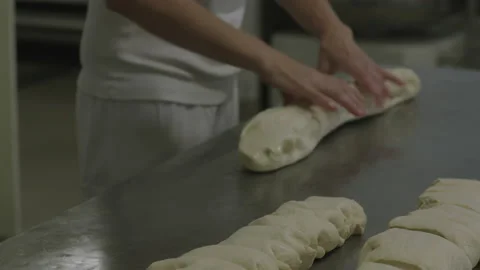 Bread Factory. Bread Preparation. Bakery Bread Factory Stock Footage 150233833