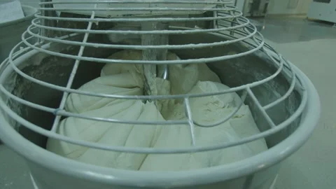 Bread Factory. Bread Preparation. Bakery Bread Factory Video stock 150233859