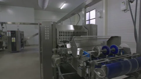 Bread Factory. Bread Preparation. Bakery Bread Factory Stock Footage 150234089