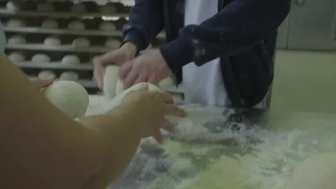 Bread Factory. Bread Preparation. Bakery Bread Factory Video stock 150234717