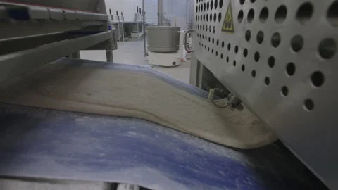 Bread Factory. Bread Preparation. Bakery Bread Factory Stock Footage 150235146