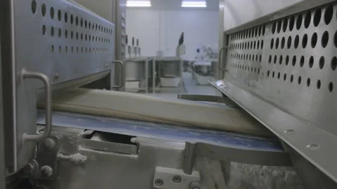 Bread Factory. Bread Preparation. Bakery Bread Factory Stock Footage 150235223