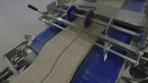 Bread Factory. Bread Preparation. Bakery Bread Factory Stock Footage 150235501