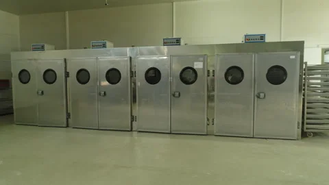 Bread Factory. Bread Preparation. Bakery Bread Factory Vídeos de archivo 150236300