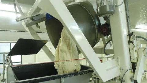 Bread Factory. Bread Preparation. Bakery Bread Factory Stock Footage 150236869