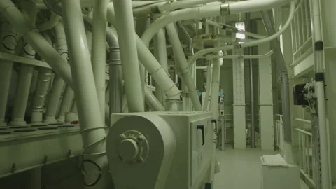 Bread Factory. Bread Preparation. Bakery Bread Factory Stock-Footage 150236913