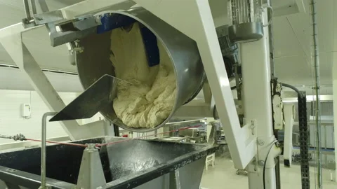 Bread Factory. Bread Preparation. Bakery Bread Factory Stock Footage 150237025