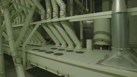 Bread Factory. Bread Preparation. Bakery Bread Factory Stock Footage 150237169