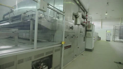 Bread Factory. Bread Preparation. Bakery Bread Factory Stock Footage 150237830