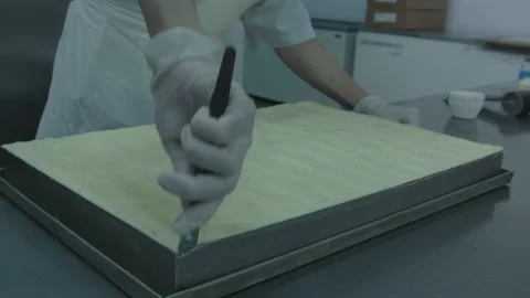 Bread Factory. Bread Preparation. Bakery Bread Factory Stockbeeldmateriaal 150238145