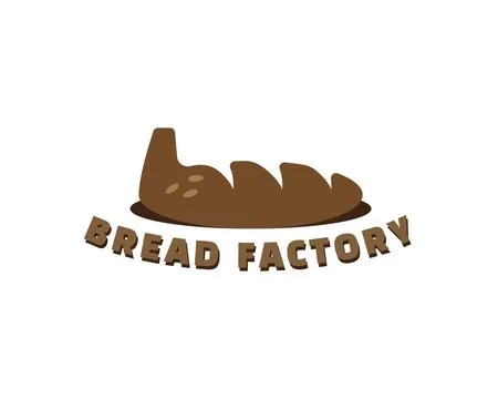 Bread factory logo Illustrazione stock