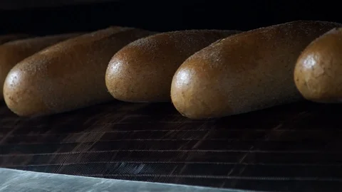 Bread Falling Into Container Stock Footage 90121970