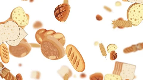 Bread Falling from the Sky Stock Footage 301157848