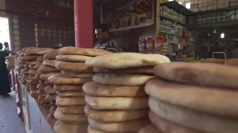 BREAD IN FARMER MARKET Stock Footage 41699419
